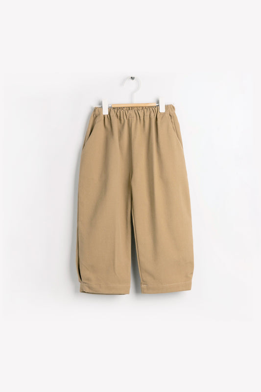 2024秋冬系列- 卡其色有機棉長褲(剩一件10Y)
