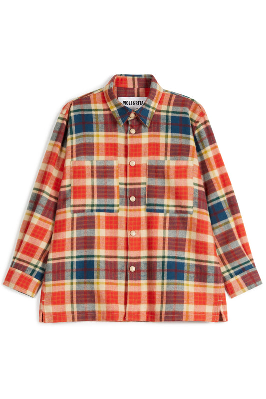 2024秋冬系列 - Raul Abril有機棉法蘭絨格子襯衫