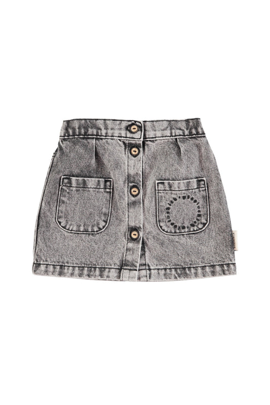 2024秋冬系列- 水洗黑色牛仔短裙(剩一件6Y及8Y)