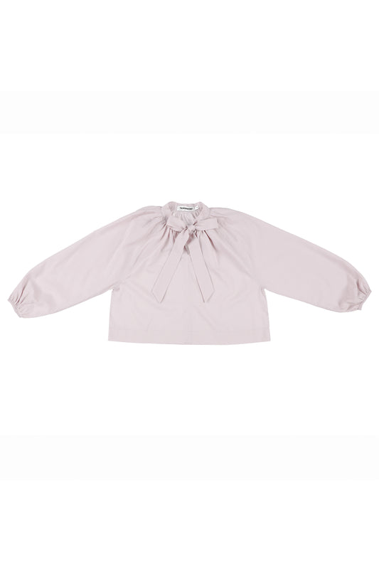 2024秋冬系列 - 裸粉色蝴蝶結罩衫(剩2Y及8Y)