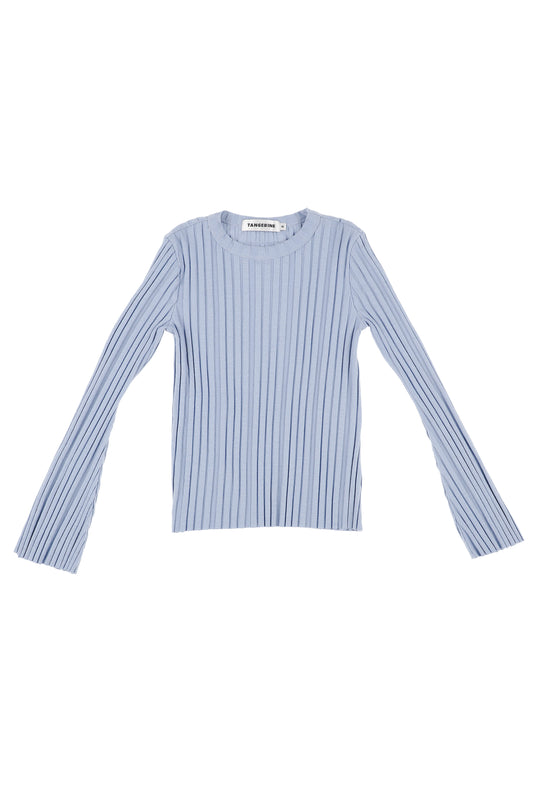 2024秋冬系列 - 羅紋喇叭袖上衣(剩6Y/10Y/女性M)