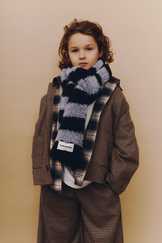 2024秋冬系列 - 馬海毛條紋圍巾