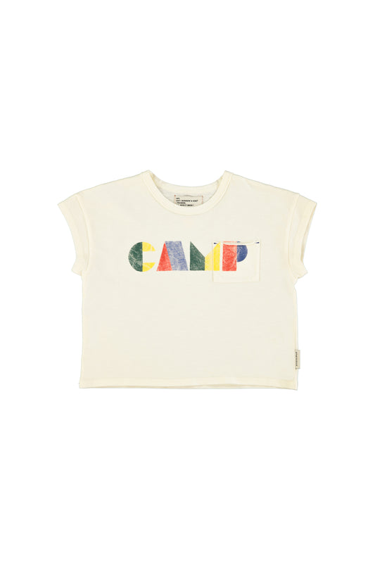 2025春夏系列 - 薄棉米白色T恤(剩3Y/6Y/8Y/10Y)