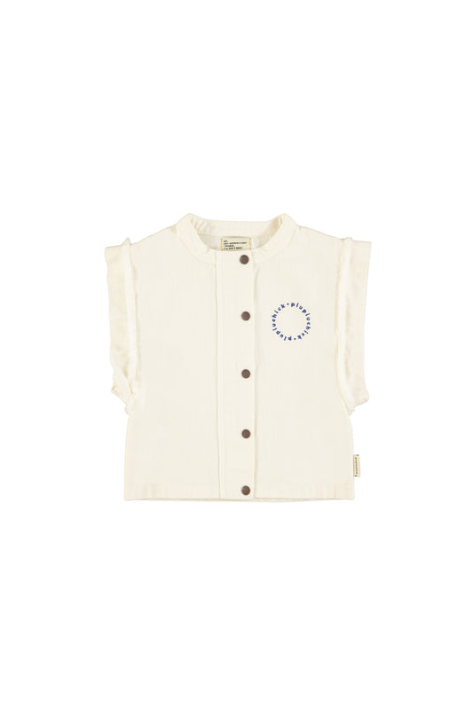 2025春夏系列 - 白色寬版背心