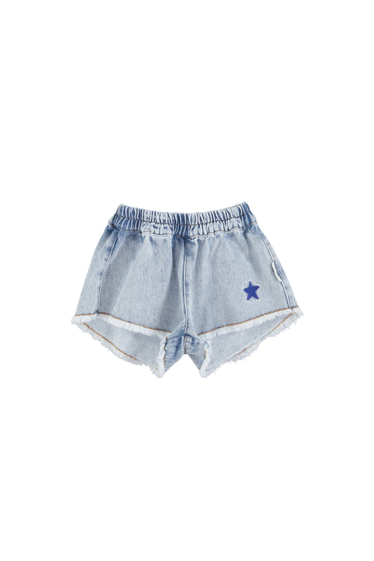 2025春夏系列 - 水洗流蘇牛仔短褲