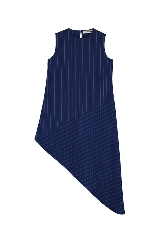 2025春夏系列 - 不對稱剪裁泡泡紗洋裝(4Y-8Y/女性:S及M)