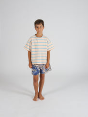 2025春夏系列 - 天絲棕梠樹印花短褲(2Y-8Y)