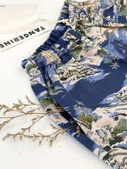 2025春夏系列 - 天絲棕梠樹印花短褲(2Y-8Y)