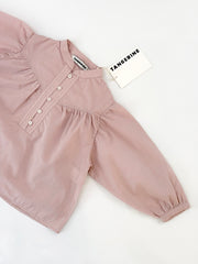 2025春夏系列 - 藕粉色棉質巴里紗罩衫(4Y-8Y/女性:S及M)