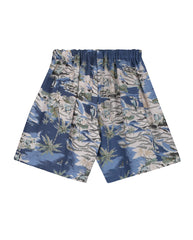 2025春夏系列 - 天絲棕梠樹印花短褲(2Y-8Y)