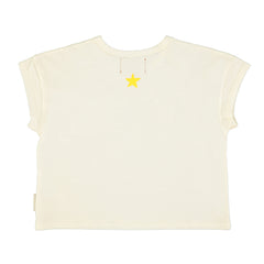 2025春夏系列 - 薄棉米白色T恤(剩3Y/6Y/8Y/10Y)