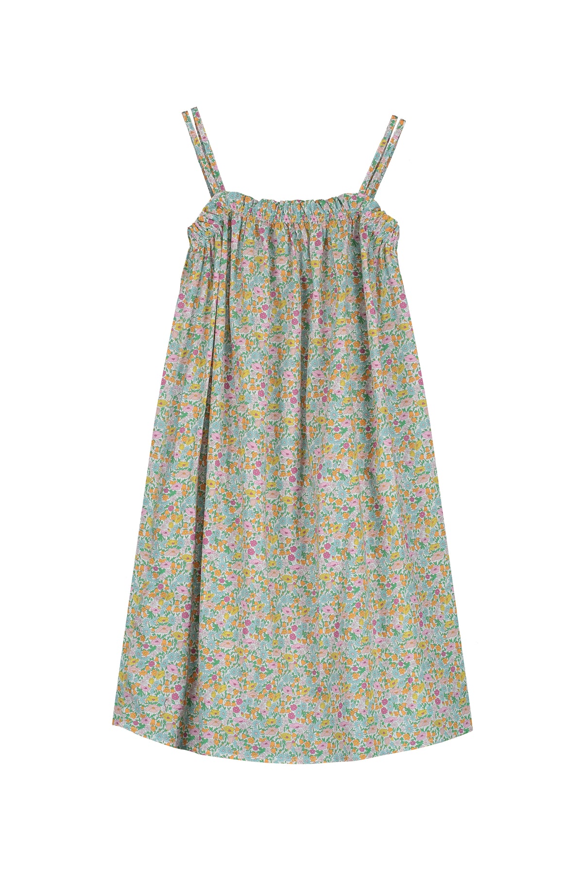 2025春夏系列 - Liberty花布A字洋裝(2Y-8Y/女性:S及M)